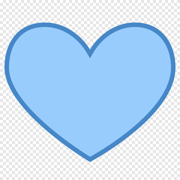 Сердце голубое