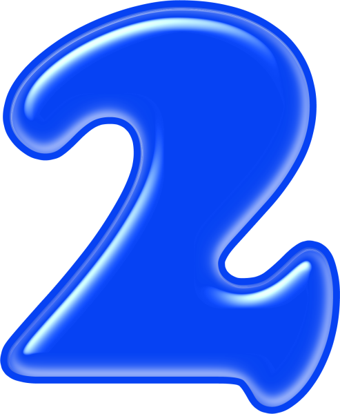 Красивые цифры синие