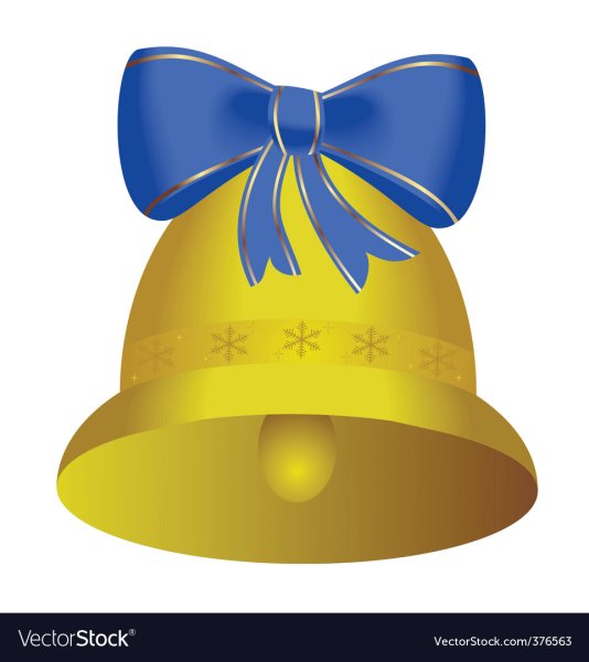 Колокольчик с синим бантом