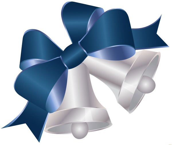 Колокольчик с голубой лентой