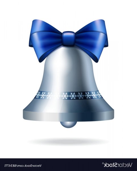 Колокольчик с синей ленточкой