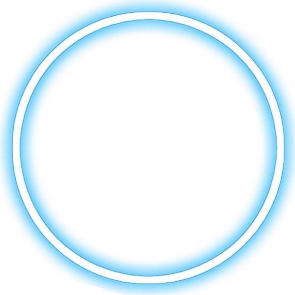 Неоновая рамка круг