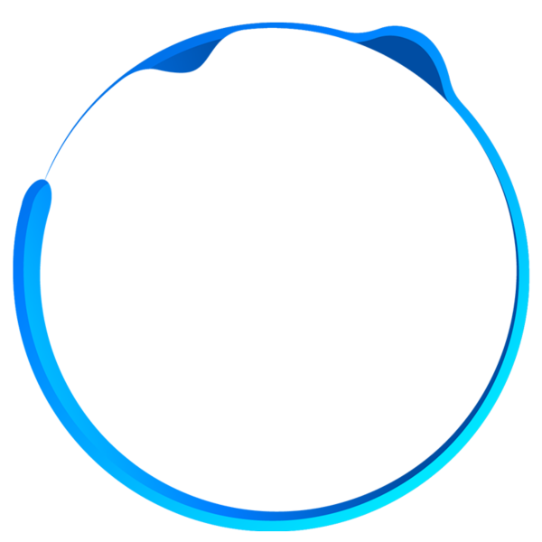 Голубой круг обводка