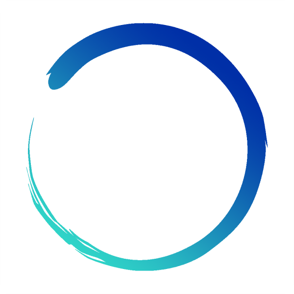 Логотип голубой круг