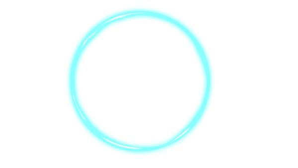Неоновый круг без фона