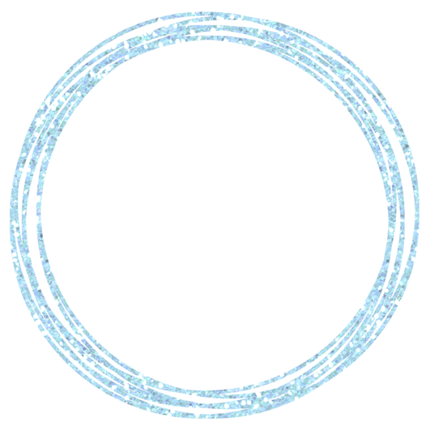 Синяя круглая рамка