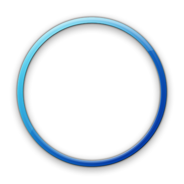 Синий круг на белом фоне