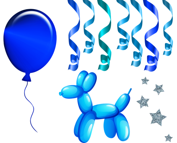 Шарики на прозрачном фоне