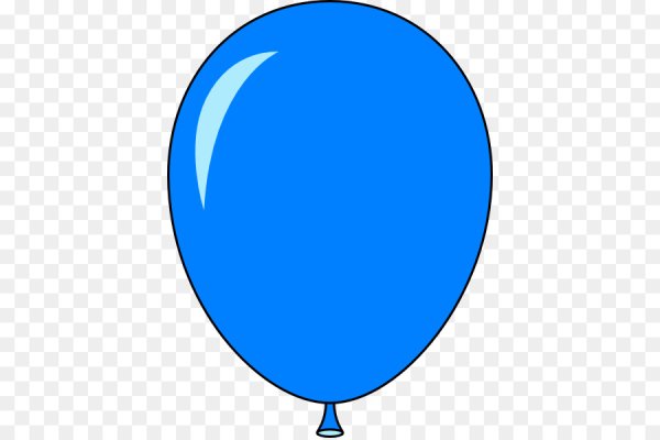 Голубой воздушный шар