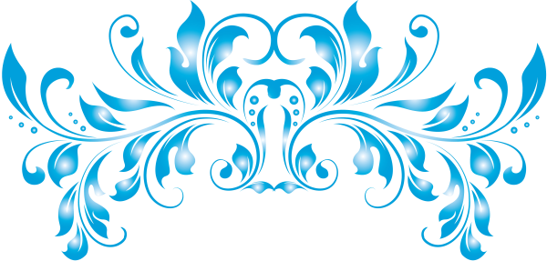 Голубой узор