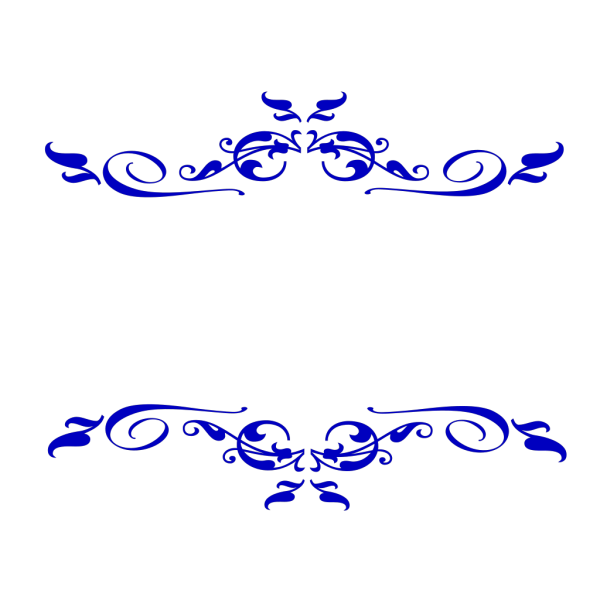 Вензеля синего цвета