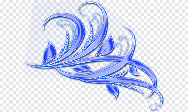 Вензель синий