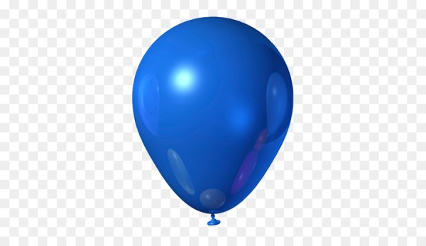 Синий воздушный шар