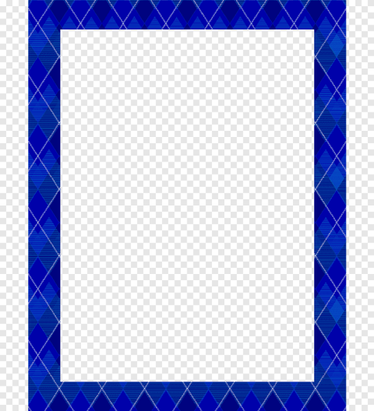 Синяя рамка на прозрачном фоне