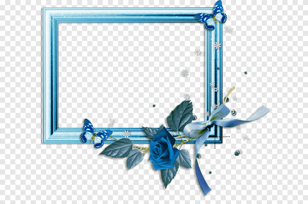 Фоторамка голубая