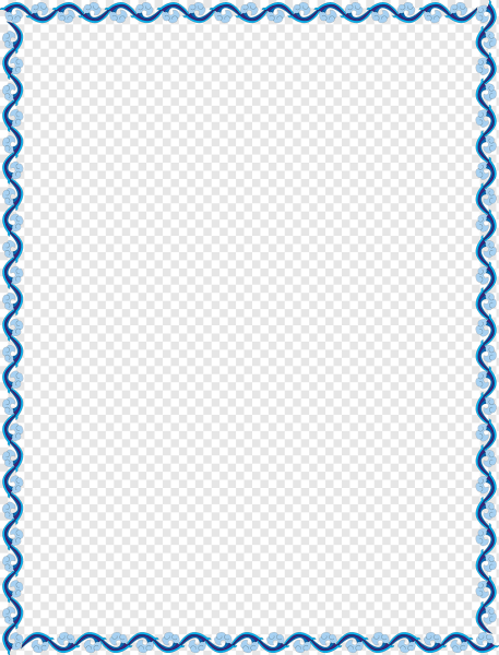 Синяя рамка узкая