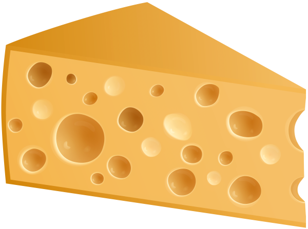 Кусочек сыра на прозрачном фоне