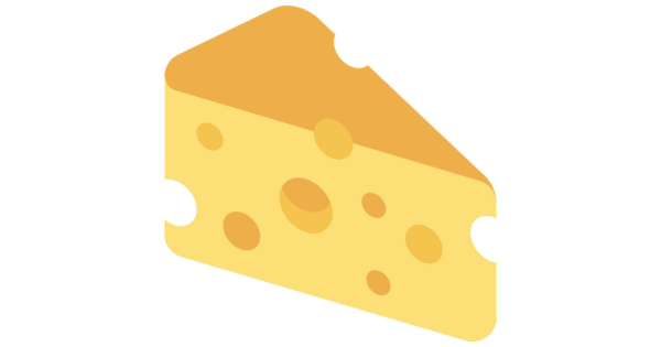 Кусок сыра вектор