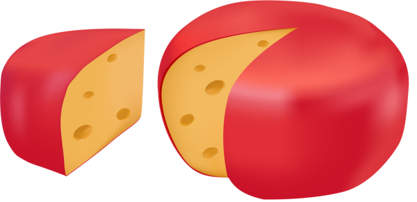 Сыр нарисованный круглый