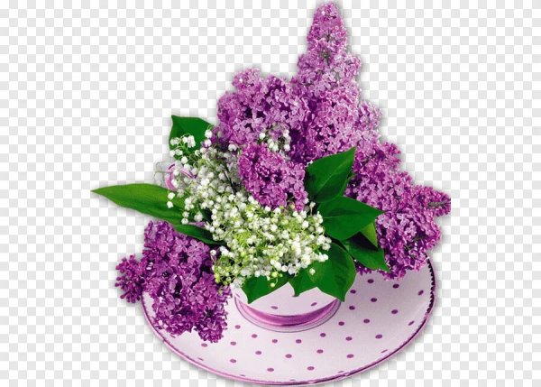 Сирень и Ландыши букет