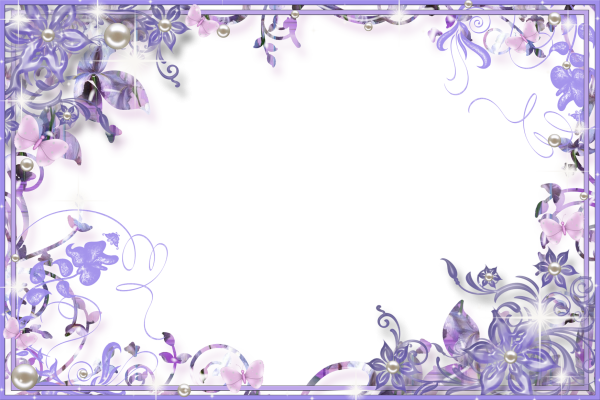 Красивая сиреневая рамка