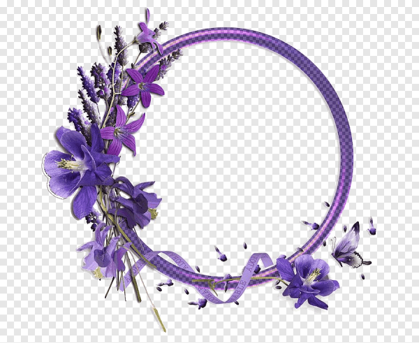 Рамка с сиреневыми цветами