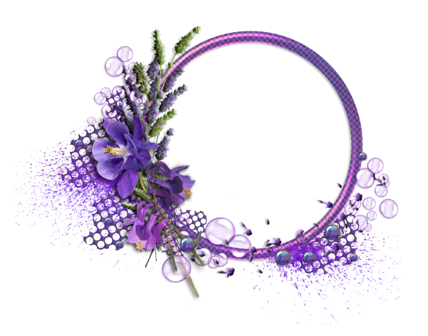 Рамки сиреневого цвета