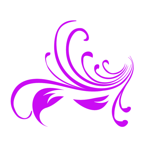 Фиолетовые узоры на белом фоне