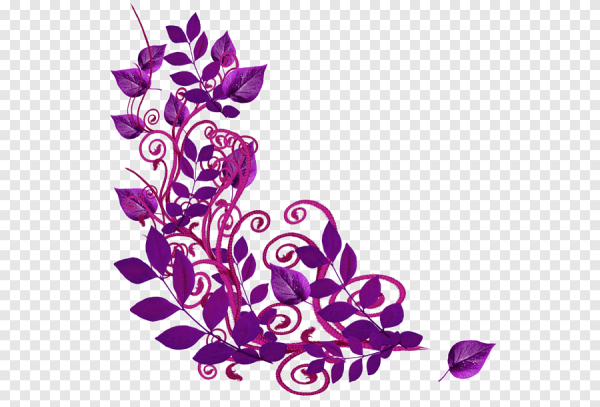 Фиолетовые узоры