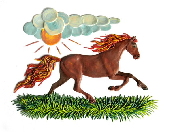 Иллюстрация коня Сивка бурка