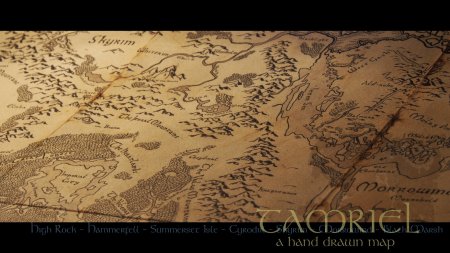 Карта Скайрима на рабочий стол