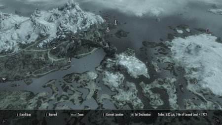 Скайрим карта мира