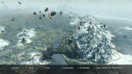 Skyrim карта мод