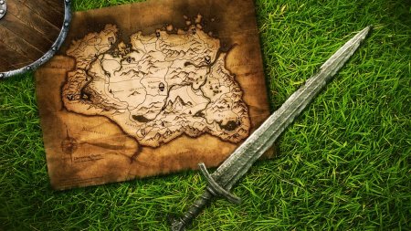 Карта Скайрима обои