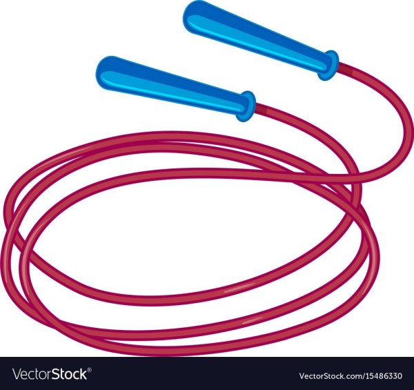 Скакалка для детей на прозрачном фоне