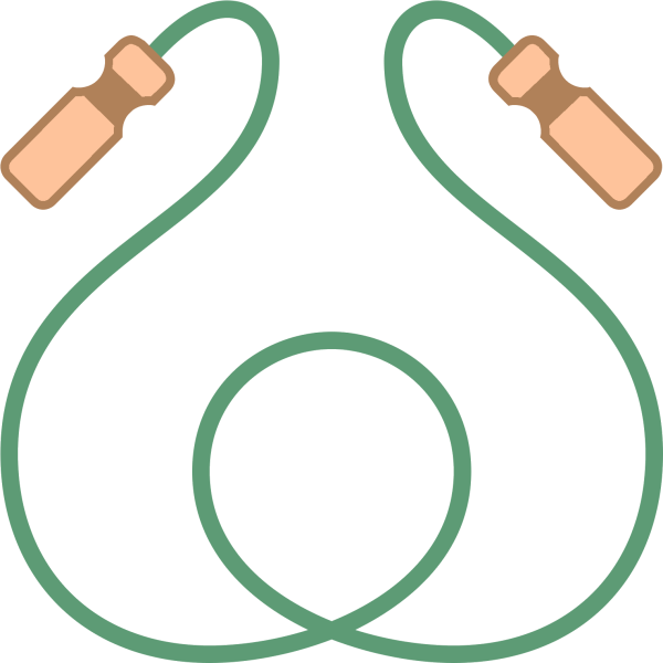 Скакалка для детей на прозрачном фоне