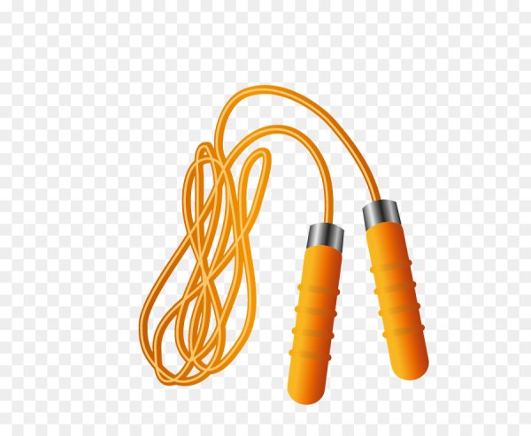 Скакалка на прозрачном фоне
