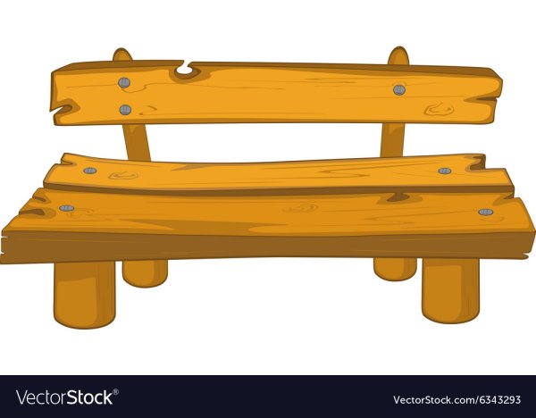 Деревянная Лавка мультяшная