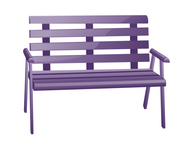 Скамейка на прозрачном фоне