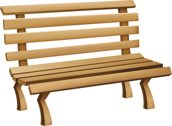 Лавка на прозрачном фоне