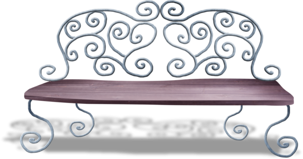 Скамья на прозрачном фоне