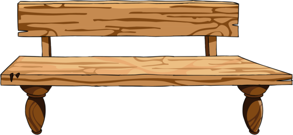 Скамейка на прозрачном фоне