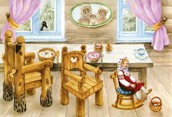 Маша и три медведя русская сказка