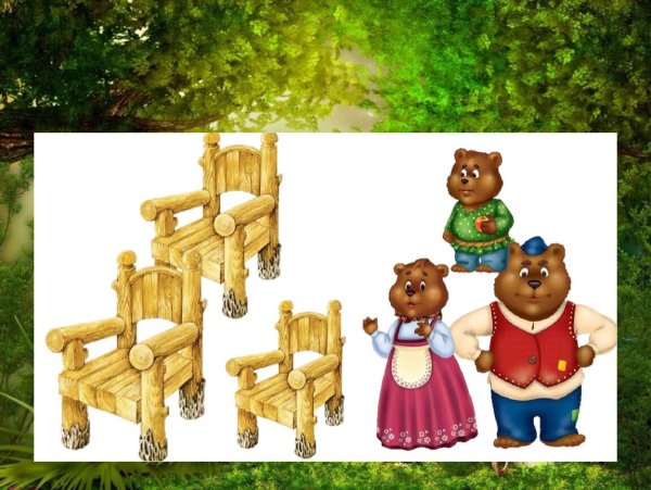 Герои сказки Маша и три медведя