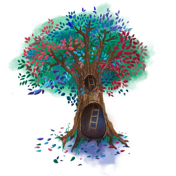 Красивое сказочное дерево