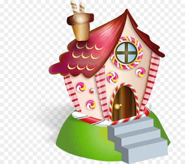 Сказочный домик на белом фоне