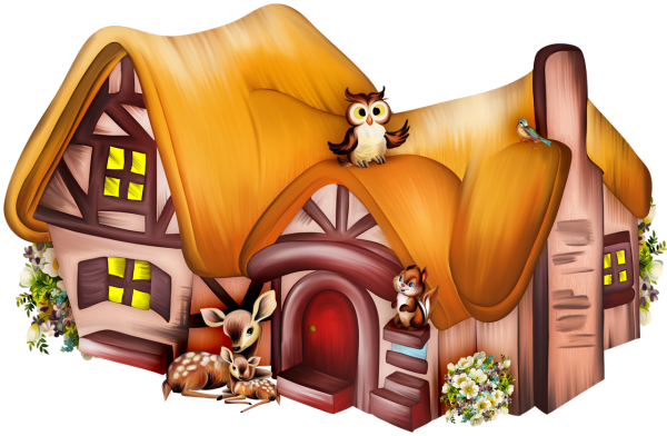 Домик мультяшный