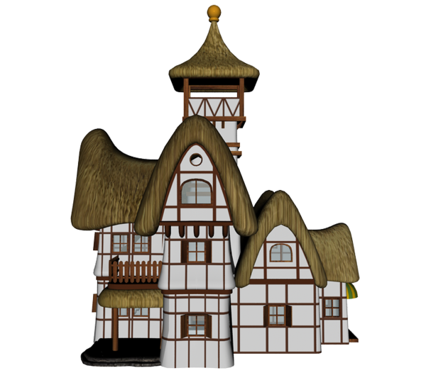 Красивый дом на прозрачном фоне