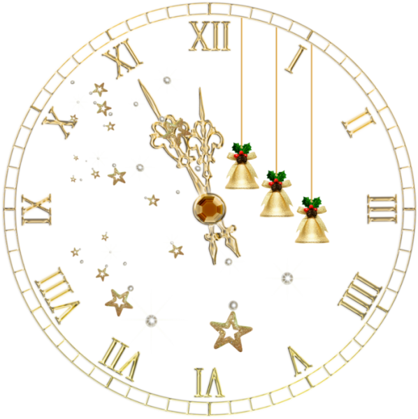 Циферблат новогодних часов