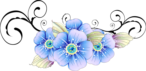 Клипарт цветы на прозрачном фоне